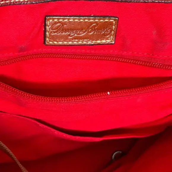 Dooney and Bourke dark Red Leather Logo Lock Pebbled leather - Picture 7 of 16